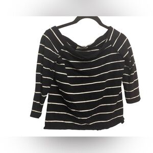 Zara Striped Off-the-Shoulder top